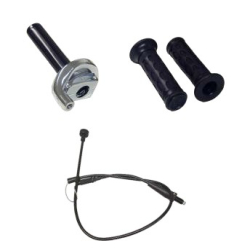 Universal throttlegrip 22 mm chrome