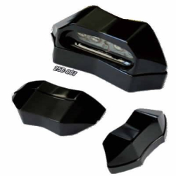 Licence Plate Light LED Black ALU