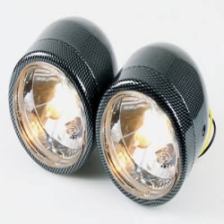 Headlight model twin carbonlook H4