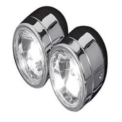 Headlight model twin chrome H4