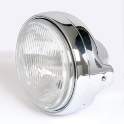 Headlight model LTD chrome 7"(E-mark)H4