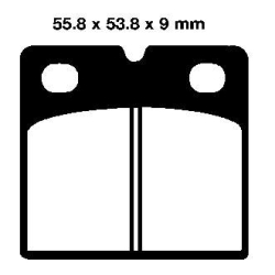 EBC BRAKE PAD SET ORGANIC FA018