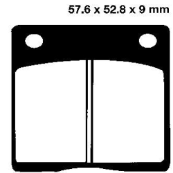 EBC BRAKE PAD SET ORGANIC FA036