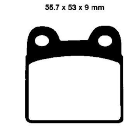 EBC BRAKE PAD SET ORGANIC FA057
