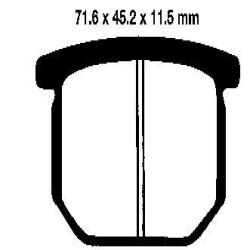 EBC BRAKE PAD SET ORGANIC FA065