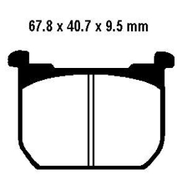 EBC BRAKE PAD SET ORGANIC FA068