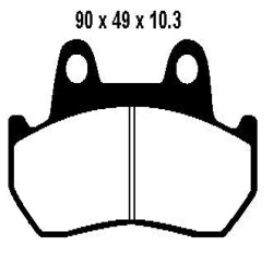 EBC BRAKE PAD SET ORGANIC FA069