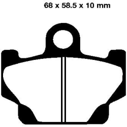 EBC BRAKE PAD SET ORGANIC FA081