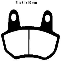EBC BRAKE PAD SET ORGANIC FA090