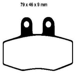 EBC BRAKE PAD SET ORGANIC FA132