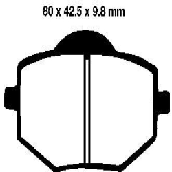 EBC BRAKE PAD SET ORGANIC FA136
