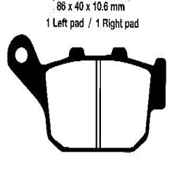 EBC BRAKE PAD SET ORGANIC FA140