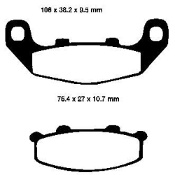 EBC BRAKE PAD SET ORGANIC FA141
