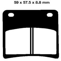 EBC BRAKE PAD SET ORGANIC FA146