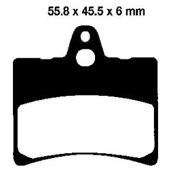 EBC BRAKE PAD SET ORGANIC FA156