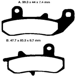 EBC BRAKE PAD SET ORGANIC FA157
