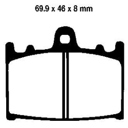 EBC BRAKE PAD SET ORGANIC FA158