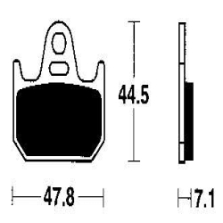 EBC BRAKE PAD SET ORGANIC FA162