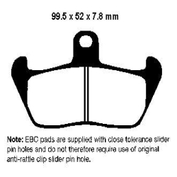 EBC BRAKE PAD SET ORGANIC FA163