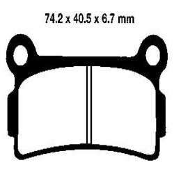 EBC BRAKE PAD SET ORGANIC FA164
