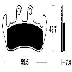 EBC BRAKE PAD SET ORGANIC FA166