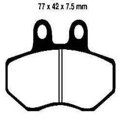 EBC BRAKE PAD SET ORGANIC FA167