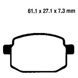 EBC BRAKE PAD SET ORGANIC FA169