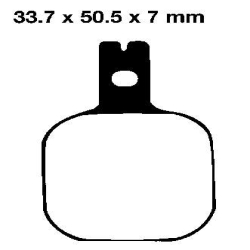 EBC BRAKE PAD SET ORGANIC FA175