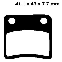 EBC BRAKE PAD SET ORGANIC FA178