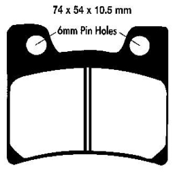 EBC BRAKE PAD SET ORGANIC FA182