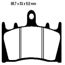 EBC BRAKE PAD SET ORGANIC FA188