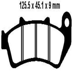 EBC BRAKE PAD SET ORGANIC FA189