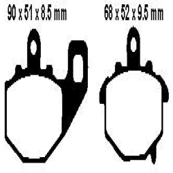 EBC BRAKE PAD SET ORGANIC FA192