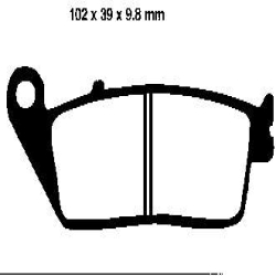 EBC BRAKE PAD SET ORGANIC FA196