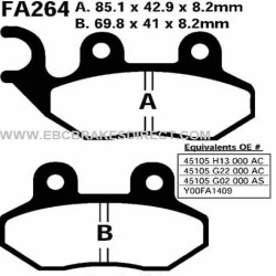 EBC REMBLOK SET ORGANISCH FA264