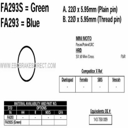 EBC REMBLOK SET ORGANISCH FA293