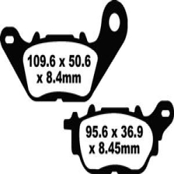 EBC BRAKE PAD SET ORGANIC FA464