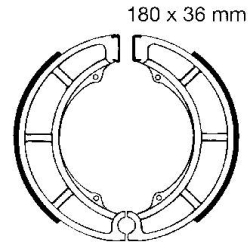 EBC Motorcycle Brake Shoe Sets S626