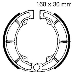 EBC Motorcycle Brake Shoe Sets K706