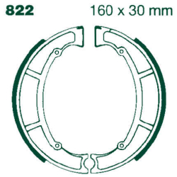 EBC Zapatos de Freno 822G