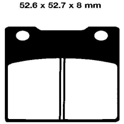 EBC BRAKE PAD SET SINTERED FA161HH