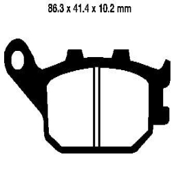 EBC BRAKE PAD SET SINTERED FA174HH