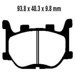 EBC BRAKE PAD SET SINTERED FA199HH
