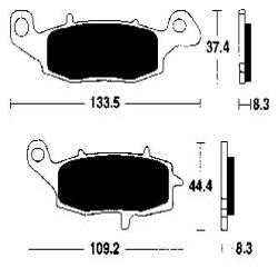EBC BRAKE PAD SET SINTERED FA229HH