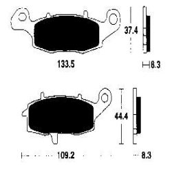 EBC BRAKE PAD SET SINTERED FA231HH