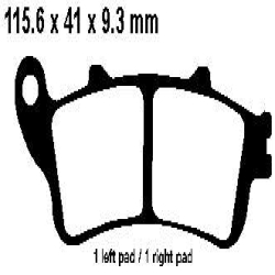 EBC BRAKE PAD SET SINTERED FA261HH