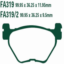 EBC BRAKE PAD SET SINTERED FA319/2HH
