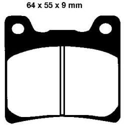 EBC BRAKE PAD SET SINTERED FA088HH